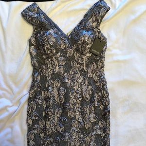 Brand new with tags gray cocktail dress size 8!